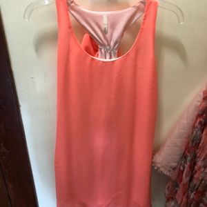 Coral summer dress